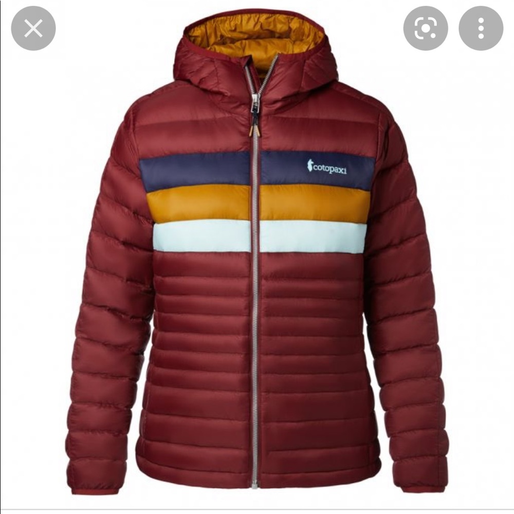 Cotopaxi fuego hooded down jacket size L